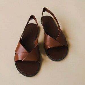 Vagabond Tia 2.0 Sandals in Brown Leather